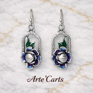 Sacred Lotus Drop Earrings