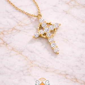 Crown Cross Pendant Necklace