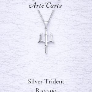 Silver Trident Necklace