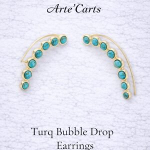 Turq Bubble Drop Earrings