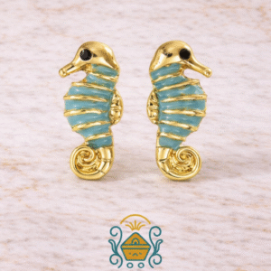 Neel Samudra Seahorse Studs