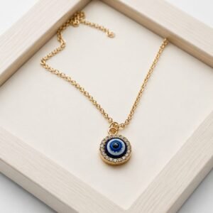 Gold Evil Eye Necklace