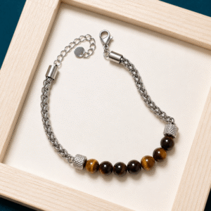 Tiger Eye Chain Bracelet