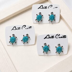 Turquoise Turtle Studs