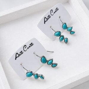 Turquoise Leaf Drops