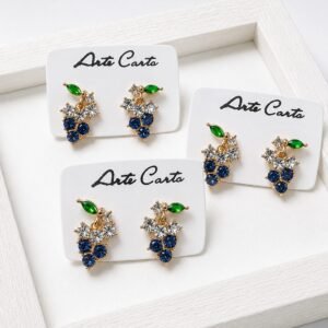 Sapphire Grape Studs