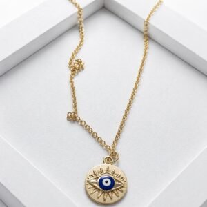 Sunburst Evil Eye Necklace