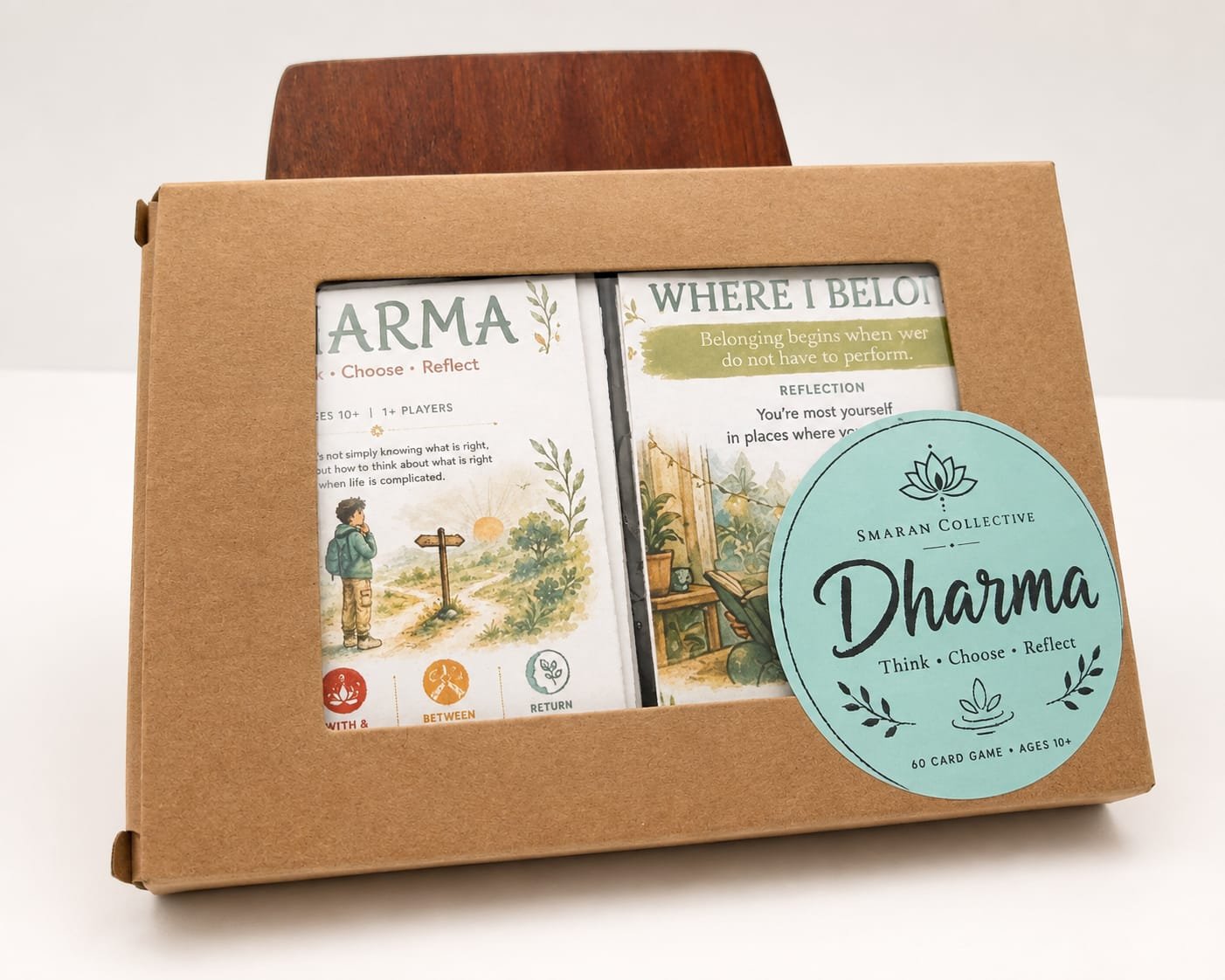 Dharma – Think • Choose • Reflect Card Game | Ages 10+